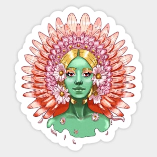 Daisy Girl Sticker